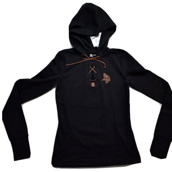 All Sport Couture NFL Womens Minneosta Vikings Game-On Black Hoodie New XS - Picture 2 of 6